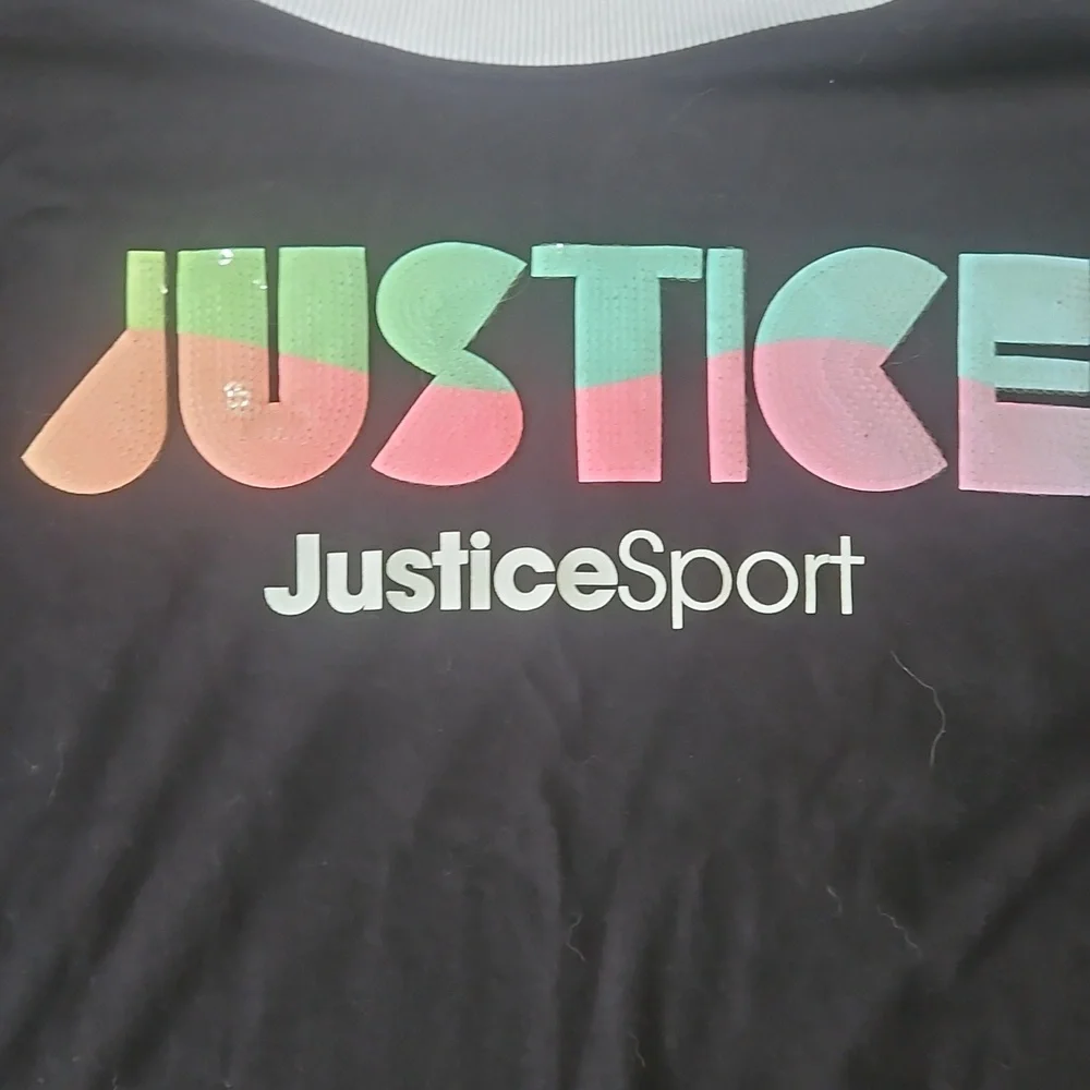 Justice Kids Black and White T-Shirt